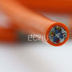 Специальный кабель PUR для цепей EKM71900 для машин или оборудования, часто изгибающихся в сером/черном/оранжевом цвете