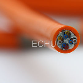Специальный кабель PUR для цепей EKM71900 для машин или оборудования, часто изгибающихся в сером/черном/оранжевом цвете