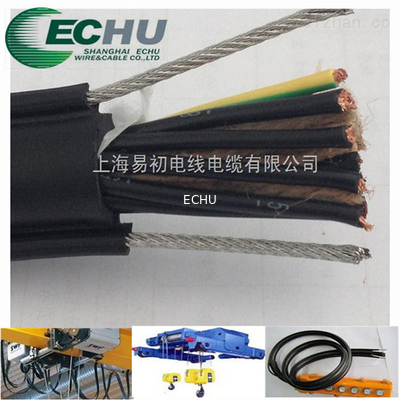 Good price ECHU Гибкий передвижной кабель Подвесный кабель RVV ((1G) /RVV ((1G) 10G1.5 черного цвета онлайн